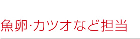 カツオ・マグロ・魚卵担当